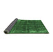 Sideview of Oriental Emerald Green Industrial Rug, urb2207emgrn