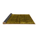 Sideview of Oriental Yellow Industrial Rug, urb2207yw