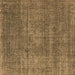 Square Oriental Brown Industrial Rug, urb2208brn