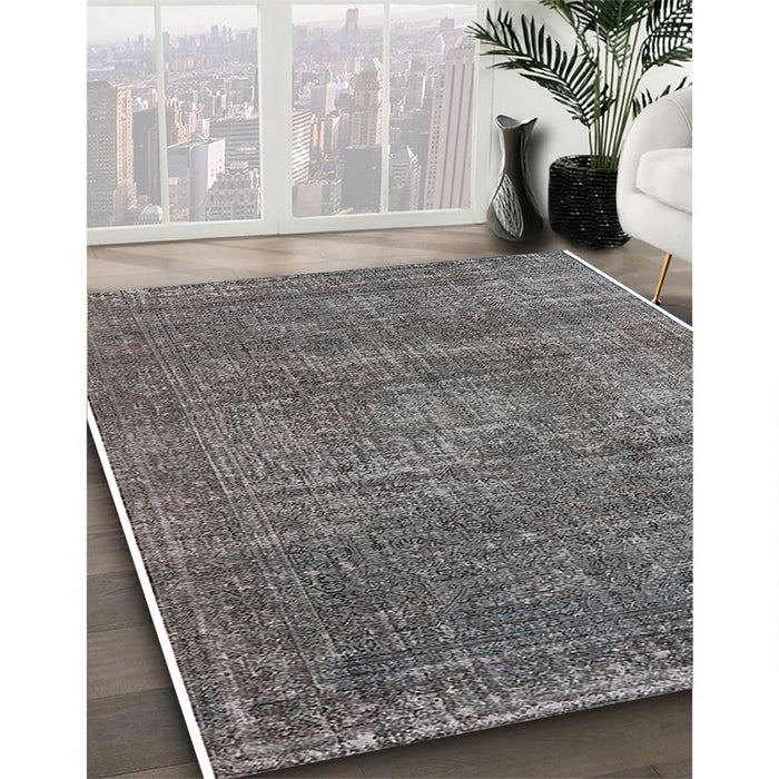 Machine Washable Industrial Modern Gray Rug in a Family Room, wshurb2208