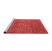 Industrial Red Washable Rugs