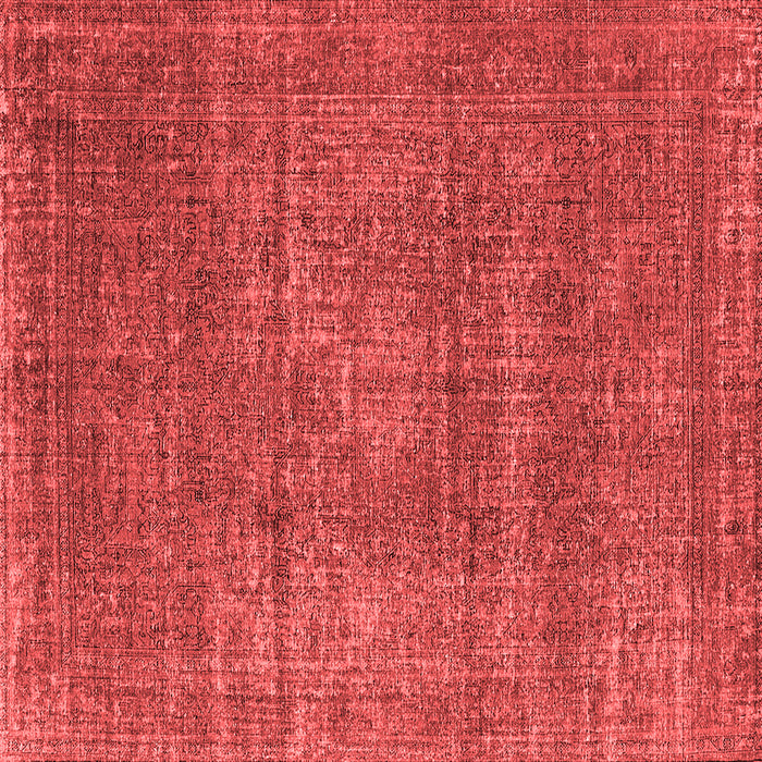 Machine Washable Oriental Red Industrial Rug, wshurb2208red