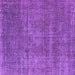 Square Oriental Purple Industrial Rug, urb2208pur