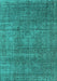 Oriental Turquoise Industrial Rug, urb2208turq