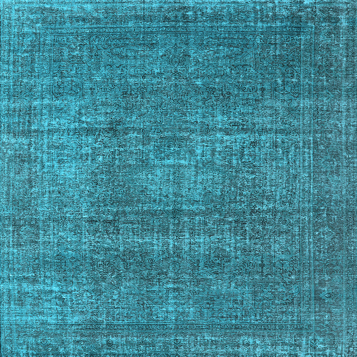 Square Oriental Light Blue Industrial Rug, urb2208lblu