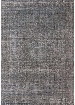 Mid-Century Modern Gray Oriental Rug, urb2208