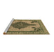 Sideview of Machine Washable Oriental Brown Industrial Rug, wshurb2209brn