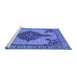 Sideview of Machine Washable Oriental Blue Industrial Rug, wshurb2209blu