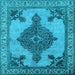 Square Oriental Light Blue Industrial Rug, urb2209lblu