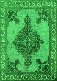 Oriental Green Industrial Rug, urb2209grn