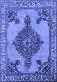 Oriental Blue Industrial Rug, urb2209blu