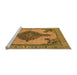 Sideview of Machine Washable Oriental Orange Industrial Area Rugs, wshurb2209org