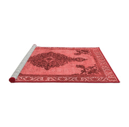 Industrial Red Washable Rugs