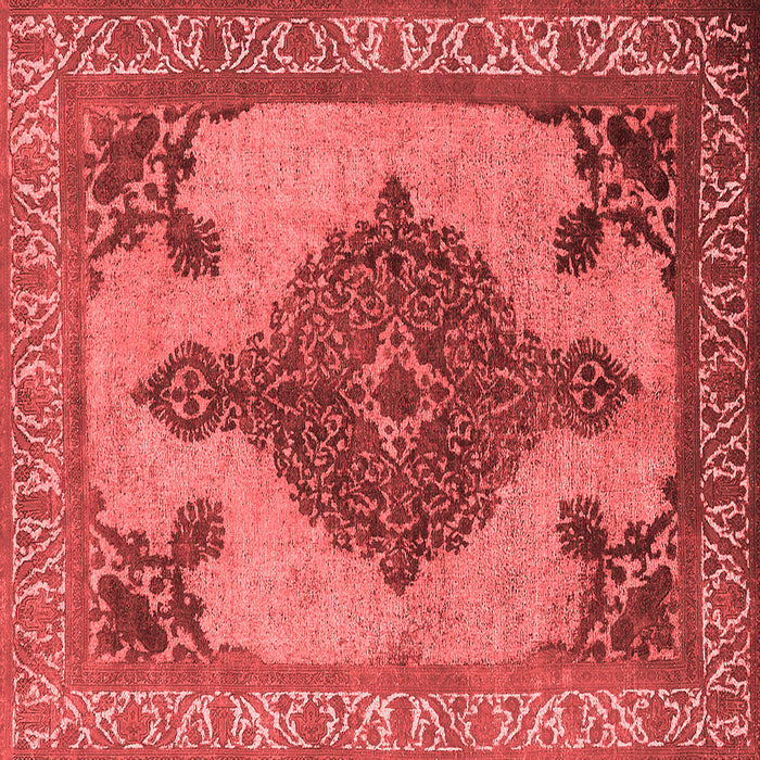 Machine Washable Oriental Red Industrial Rug, wshurb2209red