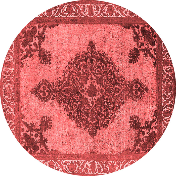 Machine Washable Oriental Red Industrial Rug, wshurb2209red