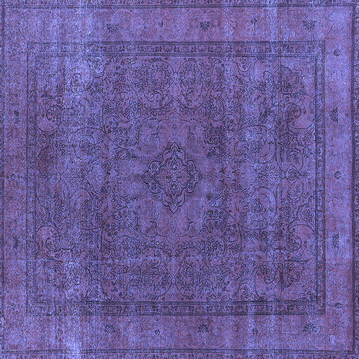 Square Oriental Blue Industrial Rug, urb2210blu