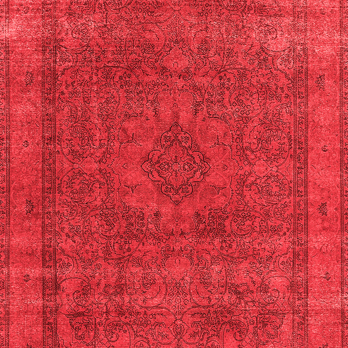 Machine Washable Oriental Red Industrial Rug, wshurb2210red