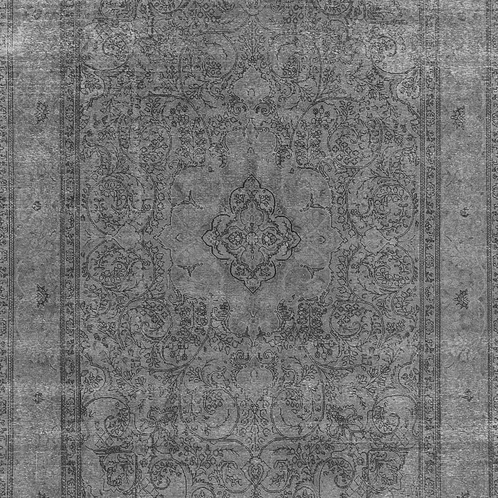 Machine Washable Oriental Gray Industrial Rug, wshurb2210gry