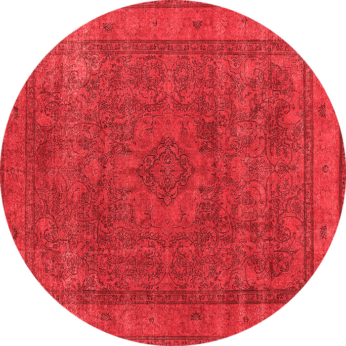 Machine Washable Oriental Red Industrial Rug, wshurb2210red