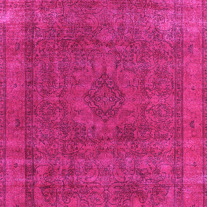 Machine Washable Oriental Pink Industrial Rug, wshurb2210pnk