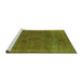 Sideview of Machine Washable Oriental Green Industrial Area Rugs, wshurb2210grn