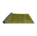 Sideview of Oriental Green Industrial Rug, urb2210grn