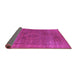 Sideview of Oriental Purple Industrial Rug, urb2210pur