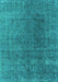 Oriental Turquoise Industrial Rug, urb2211turq