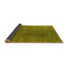 Sideview of Oriental Yellow Industrial Rug, urb2211yw