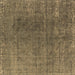 Square Oriental Brown Industrial Rug, urb2211brn