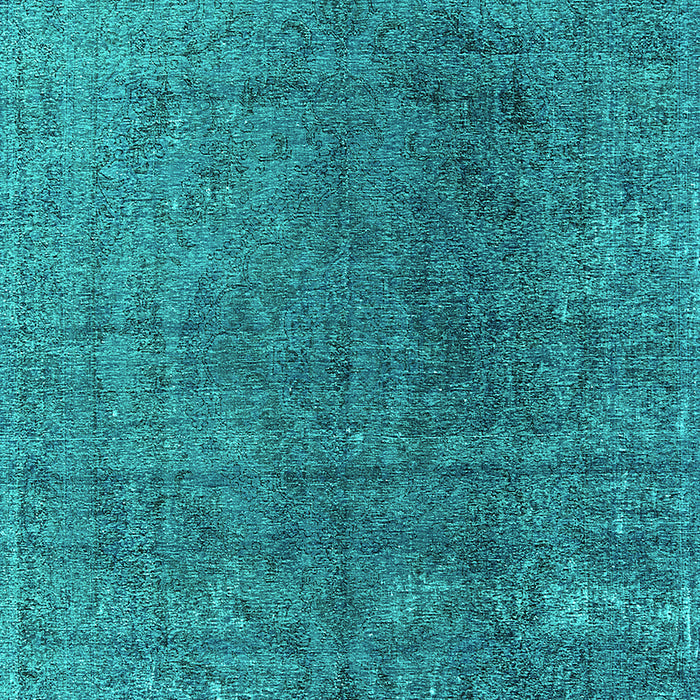 Machine Washable Oriental Turquoise Industrial Area Rugs, wshurb2211turq
