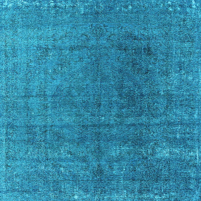 Square Oriental Light Blue Industrial Rug, urb2211lblu