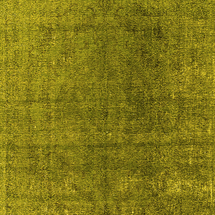 Machine Washable Oriental Yellow Industrial Rug, wshurb2211yw