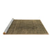 Sideview of Machine Washable Oriental Brown Industrial Rug, wshurb2211brn