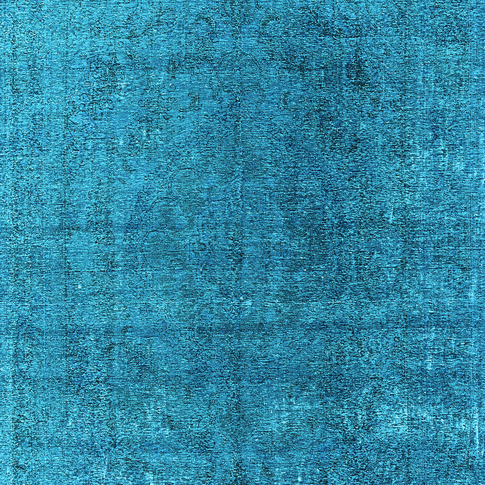 Machine Washable Oriental Light Blue Industrial Rug, wshurb2211lblu
