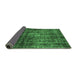 Sideview of Oriental Emerald Green Industrial Rug, urb2212emgrn