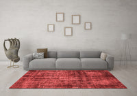 Machine Washable Oriental Red Industrial Rug, wshurb2212red