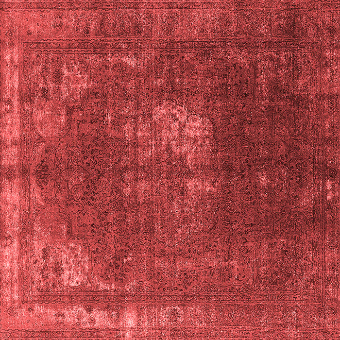 Machine Washable Oriental Red Industrial Rug, wshurb2213red