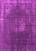 Machine Washable Oriental Pink Industrial Rug, wshurb2213pnk