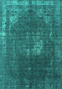 Oriental Turquoise Industrial Rug, urb2213turq