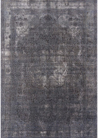 Machine Washable Industrial Modern Black Rug, wshurb2213