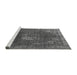 Sideview of Machine Washable Oriental Gray Industrial Rug, wshurb2213gry