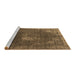 Sideview of Machine Washable Oriental Brown Industrial Rug, wshurb2213brn