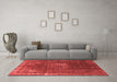 Industrial Red Washable Rugs