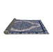 Sideview of Mid-Century Modern Blue Oriental Rug, urb2214