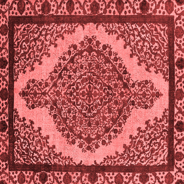Machine Washable Oriental Red Industrial Rug, wshurb2214red