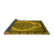 Sideview of Oriental Yellow Industrial Rug, urb2214yw