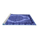 Sideview of Machine Washable Oriental Blue Industrial Rug, wshurb2214blu