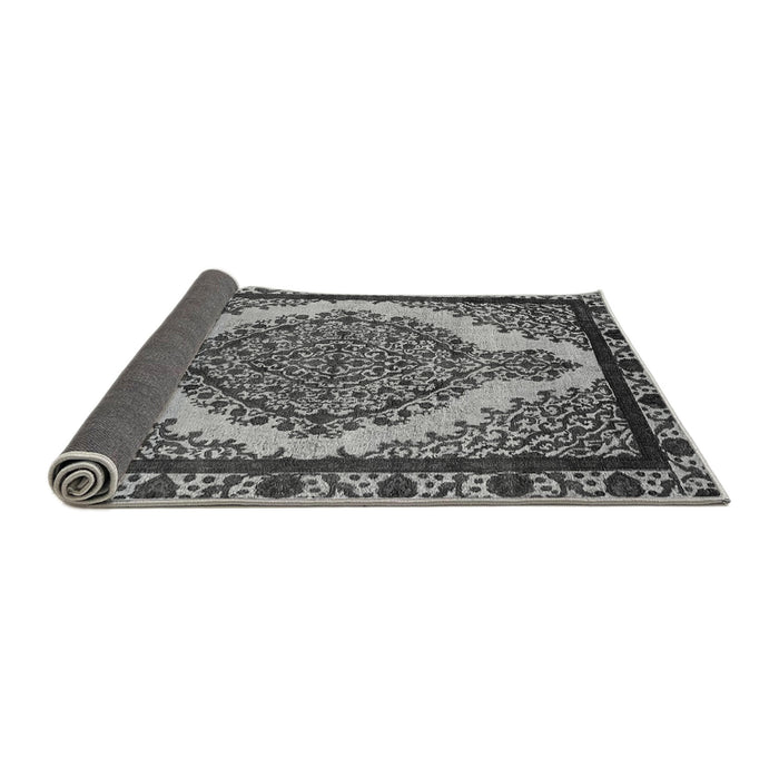 Sideview of Oriental Gray Industrial Rug, urb2214gry