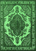 Oriental Emerald Green Industrial Rug, urb2215emgrn